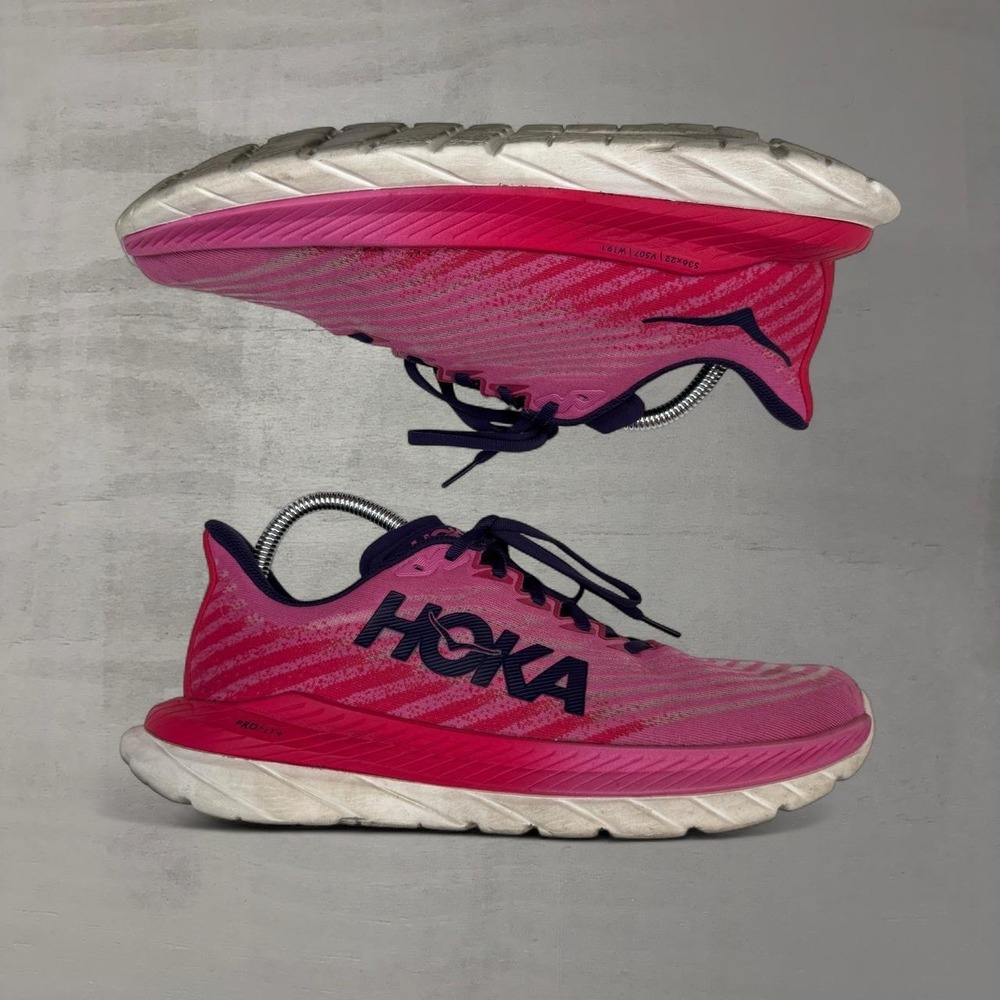 Hoka‎ Mach 5 Running Shoes Pink Purple Lightweight Athletic Sneakers Womens 10B